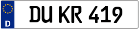 Truck License Plate